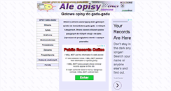 Desktop Screenshot of aleopisy.egielda.eu
